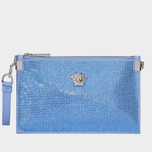 Versace Crystal embellished pouch Medusa Head